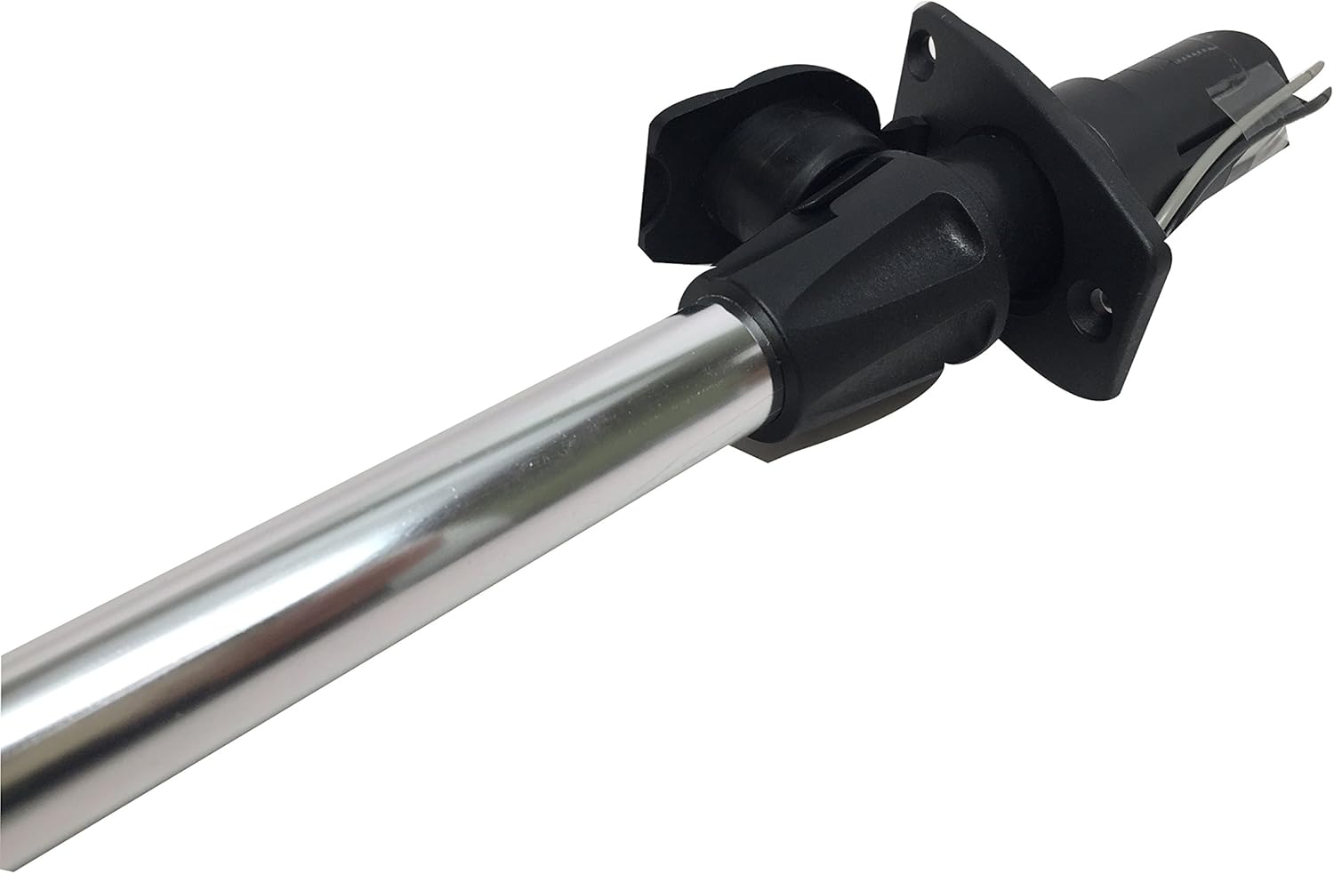 Pactrade Marine 12V Marine Boat Yacht Pontoon Navigation Anchor Light 360 Degrees All Around White Color Splashproof Black Housing (Incandescent Plug-in Base with Nylon Socket (H=24")) : Sports & Outdoors