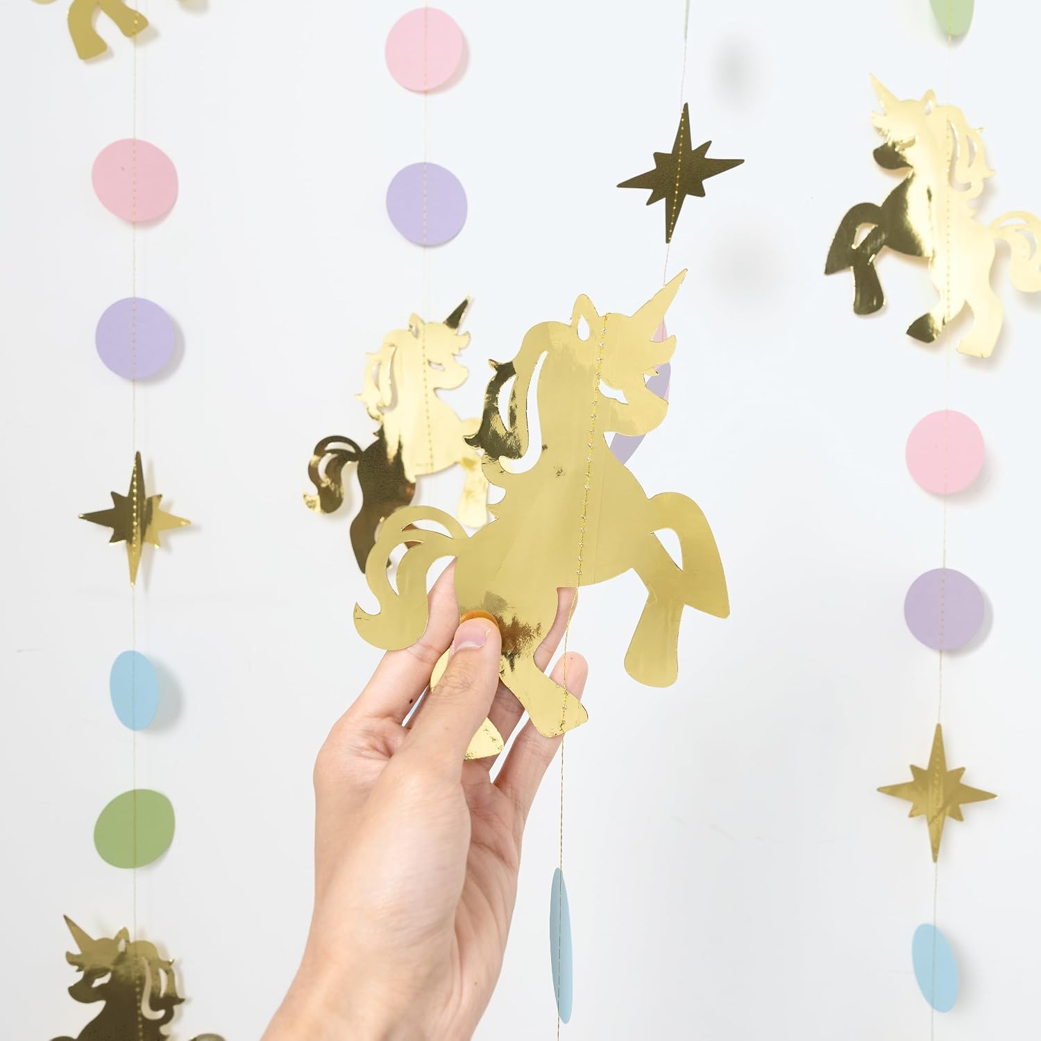 Cheerland Unicorn Garland Unicorn Party Decorations Rainbow Unicorn Birthday Decorations Magical Unicorn Streamers Pastel Girl 1st Bday Backdrop Baby Shower Banner Hanging Wall Decor Supplies No DIY