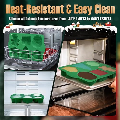 Miniatura 94 de Moldes de bomba de cacao para chocolate caliente, silicona hemisferio de 2.5 pulgadas, paquete de 3, molde semicircular, 6 cavidades, circular, sin