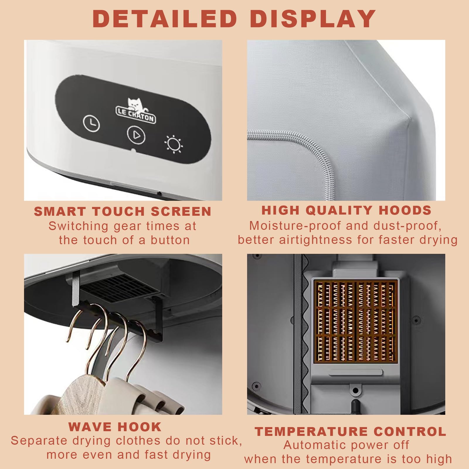 Snapklik.com : HUATOL Portable Clothes Dryer, Upgraded 20min Quickly ...