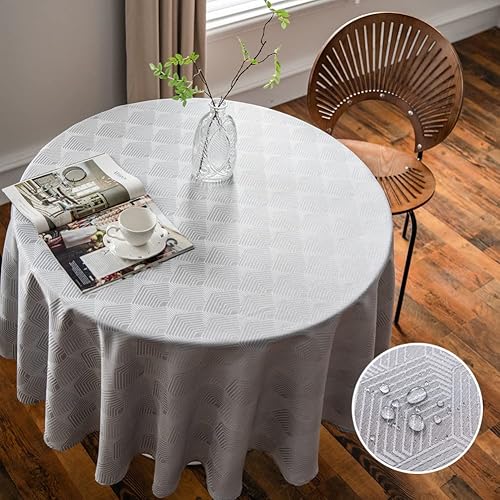 Miniatura 8 de GOLD SAIL Rectangle Tablecloth 60 x 102 Inch - Stain and Wrinkle Resistant Washable Polyester Farmhouse Table Cloth-Decorative Fabric Table Cover