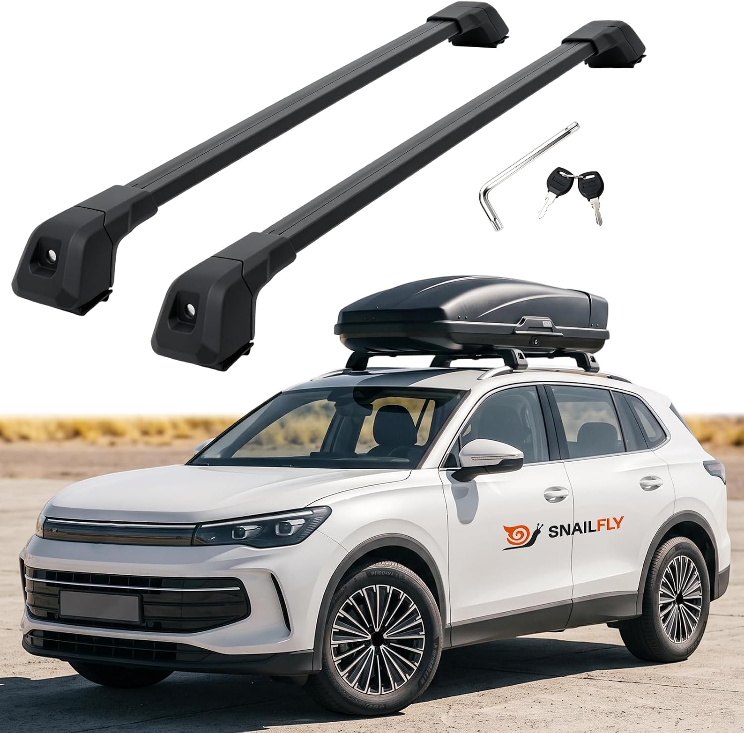 T-Slot Roof Rack Cross Bars fit for 2018+ VW Tiguan & 2022+ Taos