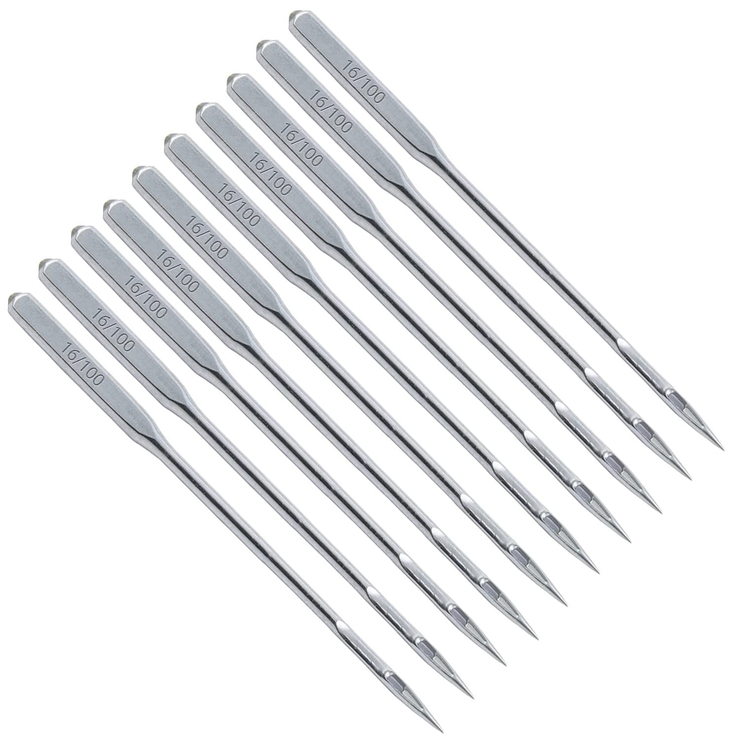 Home Sewing Machine Needles | Pack of 10 | Size 100/16 | Universal | for Brother, Singer, Janome, etc.. | By UMTMedia®