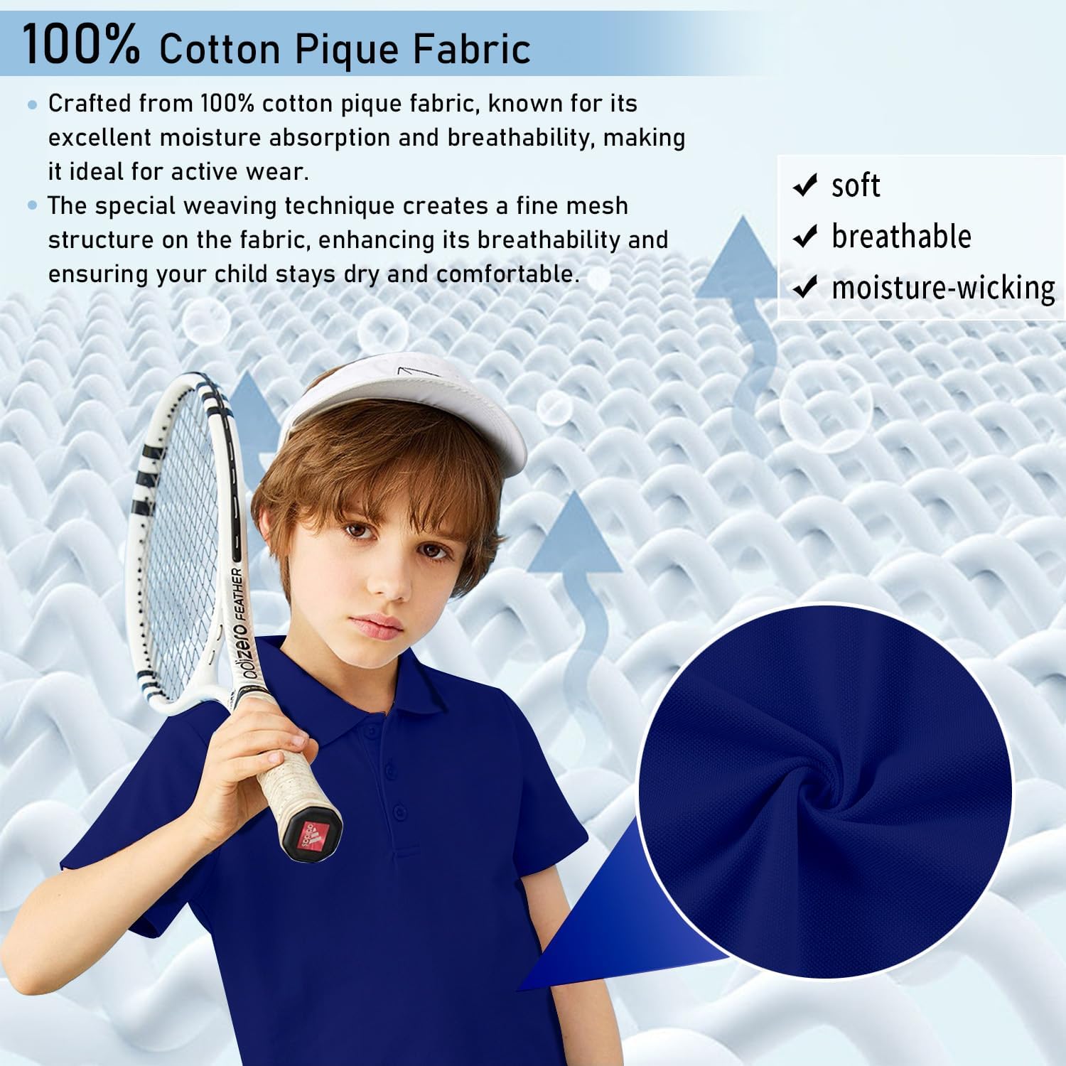 Kid Nation Boys Polo Shirts Kids School Uniform Shirts Short Sleeve Girls Collared Shirts 4-12 Years