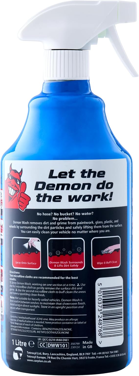 CarPlan Demon Wash, Quick Waterless Wash 1L