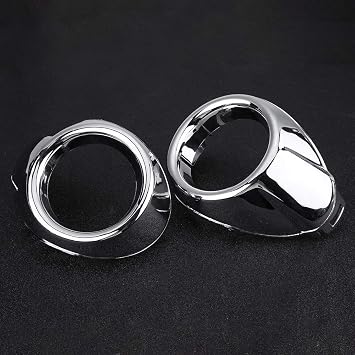Fog Light Cover For Ford Focus 2012 2013 Pair of Front Bumper Fog Light Trim Ring Bracket Chrome for Ford Focus 2012 2013 2014 2014