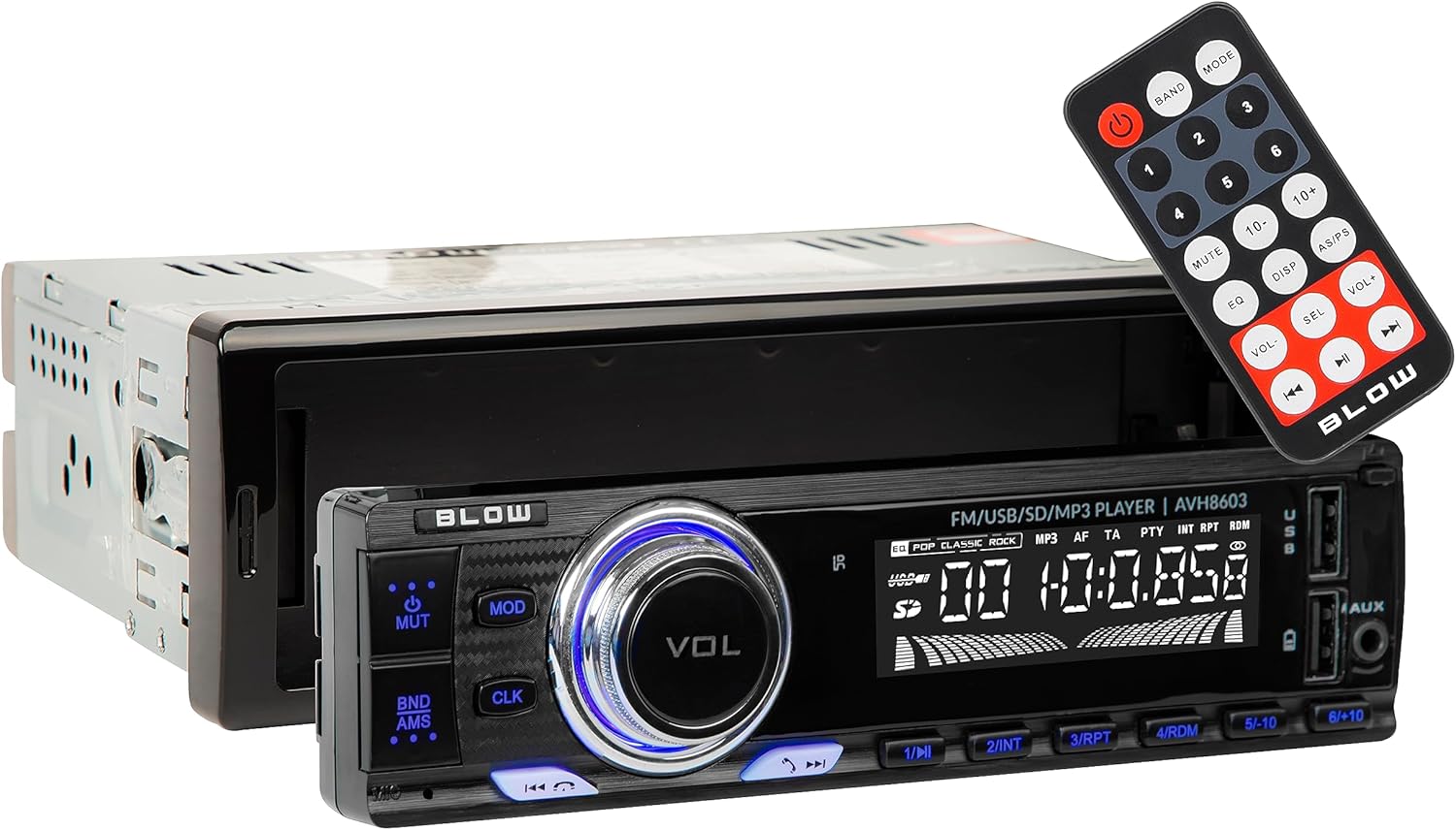 Front panel of BLOW AVH-8603 Car Radio with remote control