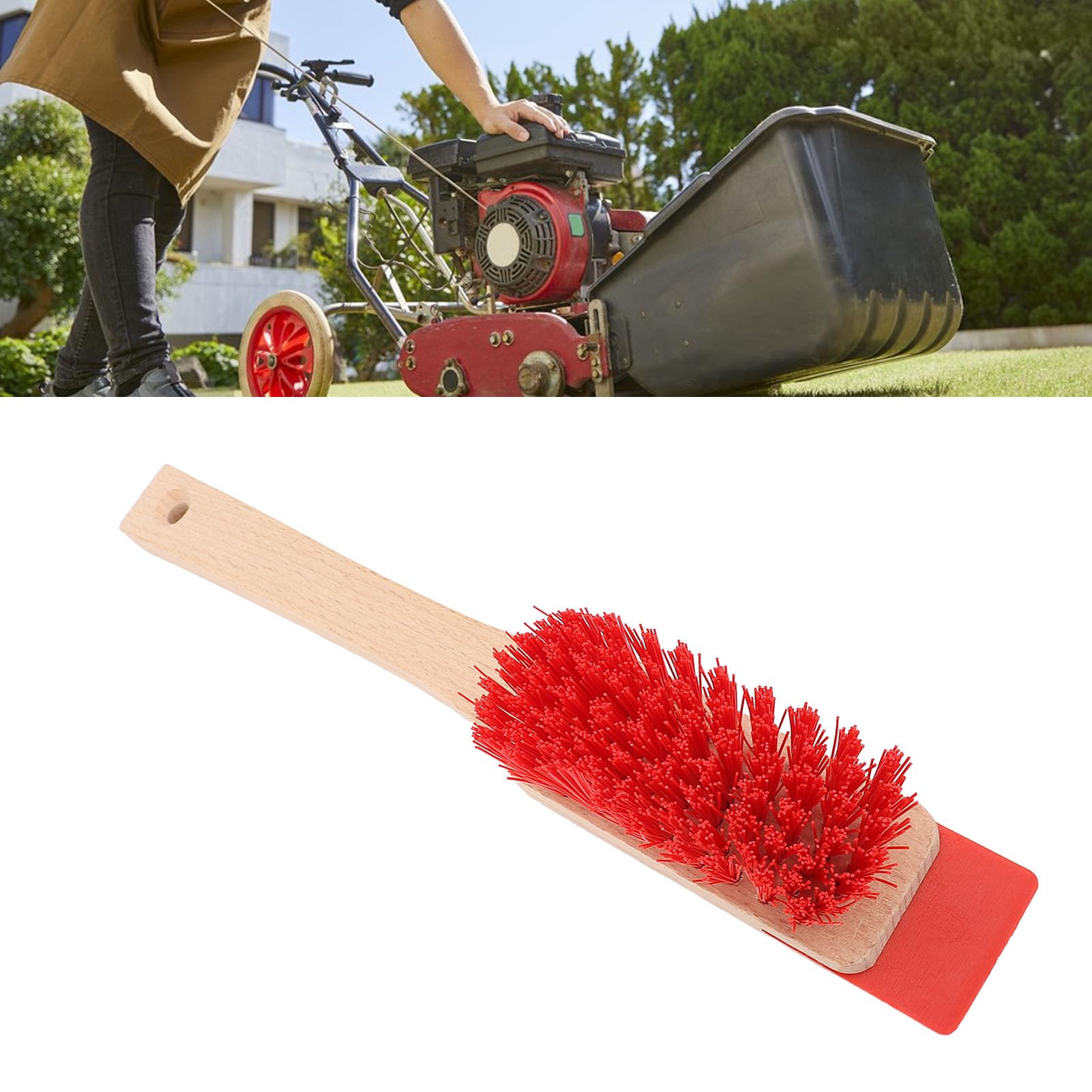 Brosse de Nettoyage de la Tondeuse à Gazon Brosse de Gratte-ciel de Nettoyage de Nettoyage de Tondeuse de Jardin Lourds pour Extérieur