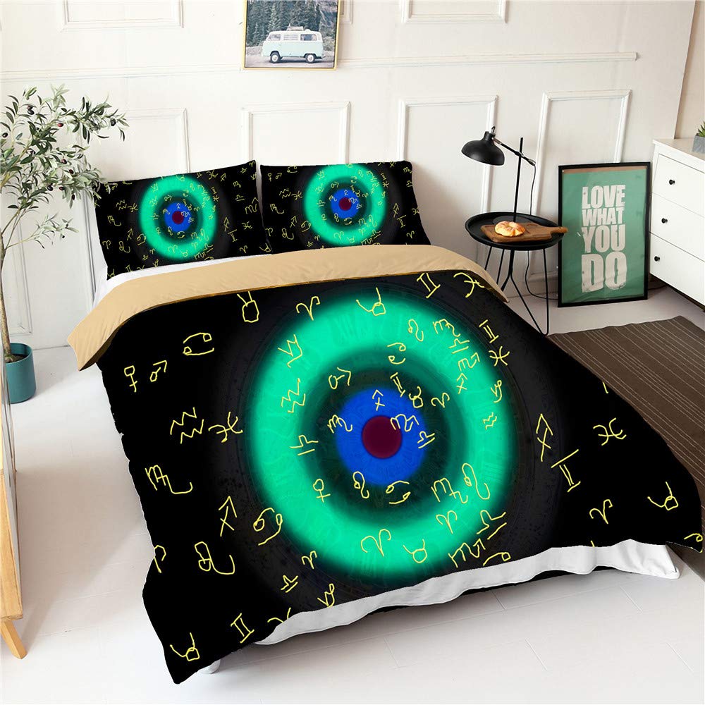 Housse de couette 2 personnes en microfibre pour lit sans pli