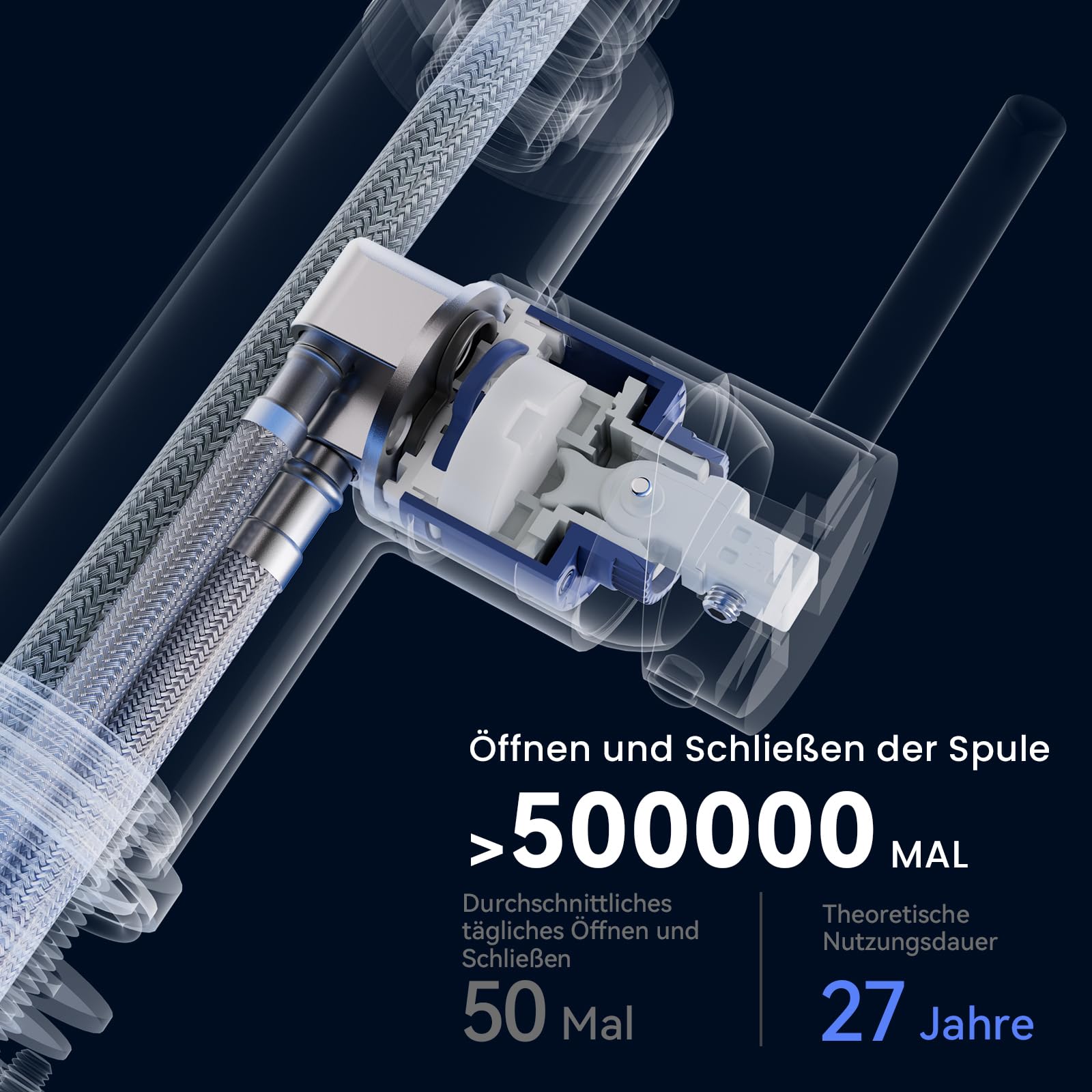 CECIPA Czarna bateria zlewozmywakowa z 3 rodzajami trybów, bateria z wyciąganą głowicą prysznicową, ciśnienie wychylne 360° jednouchwytowe, bateria kuchenna z wyciąganą głowicą prysznicową ze stali