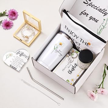 New Beginnings Gifts for Women, Farewell Gifts for Coworkers, Leaving Going Away, New Job Gift Box for Employee Friends, Farewell, Goodbye, Good Luck, Graduation, Divorce, New Home, Break Up Gift