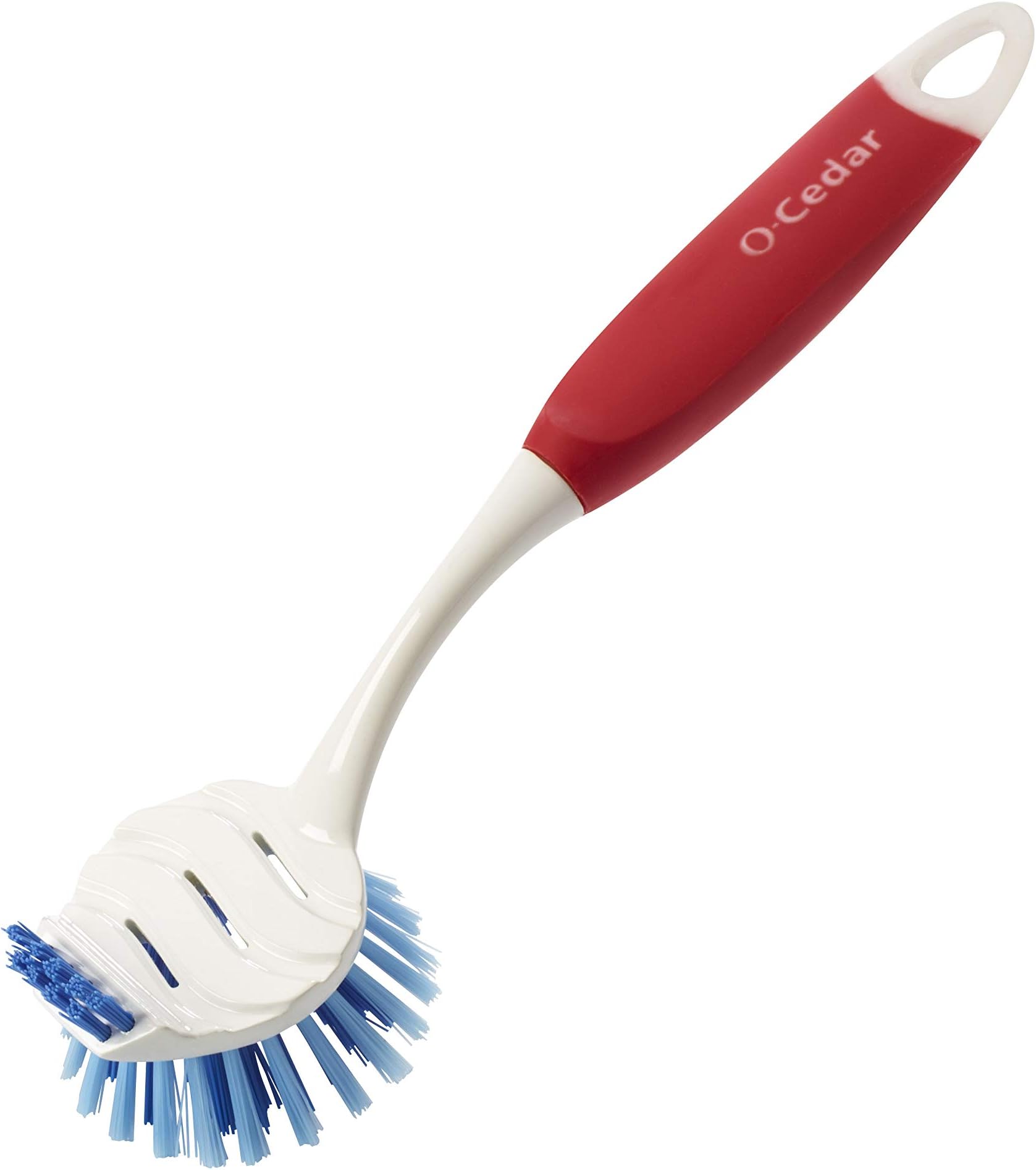 O-Cedar Heavy Quality Floor Mop with Bucket, Flexible Kitchen tap Flat Squeeze Cleaning Supplies 360° Flexible Mop Head/2 Reusable Pads Clean Home Floor Cleaner (White)