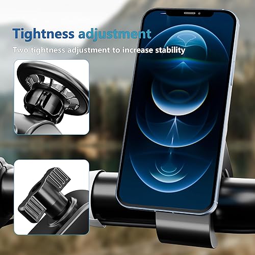 Miniatura 6 de Soporte magnético para teléfono, soporte magnético fuerte para teléfono de bicicleta con dos anillos de metal, para equipo de gimnasio