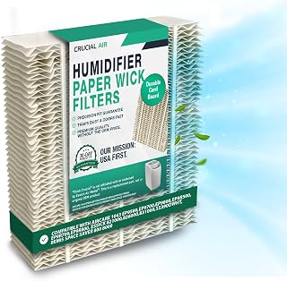 1 Replacement Humidifier Paper Wick Filter Compatible with Aircare Part # 1043 & Models EP9500,EP9700,EP9800,EP9R500,EP9R700,EP9R800 - Essick: 821000,826000,831000,SS390DWHT -by Think Crucial (1 Pack)