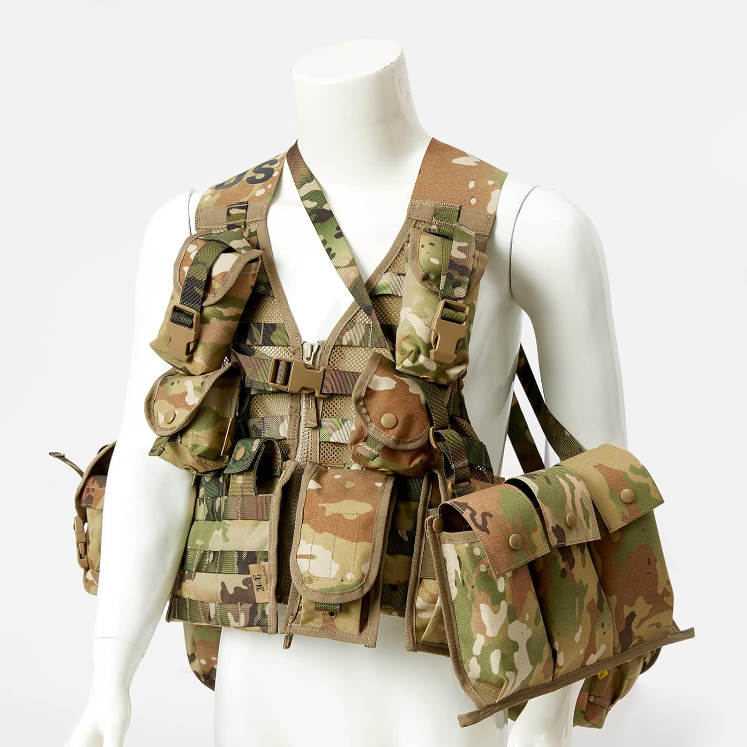 MT Military MOLLE 2 Army Vest, Rifleman FLC Set with Outer Pouches, Assault Backpack and Hydration Pack