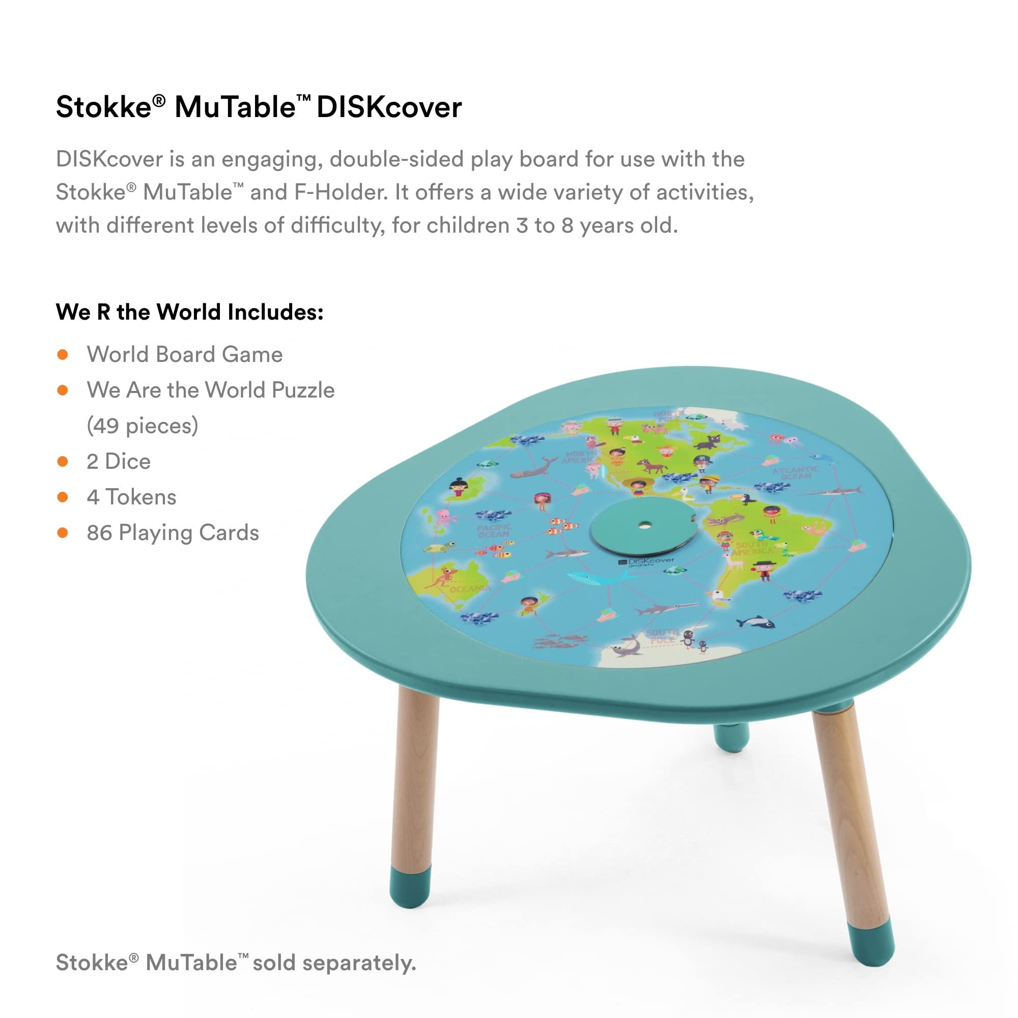 Snapklik.com : MuTable DISKcover, We R The World - Double-Sided Play ...