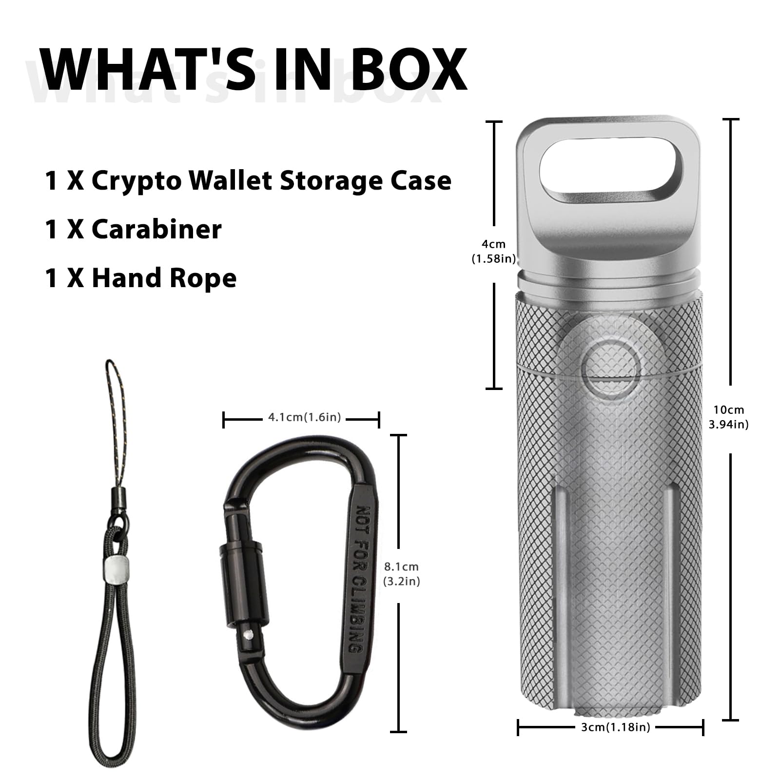 Amazon.com: Crypto Wallet Protective Case Compatible with Ledger Nano X S S  Plus, YubiKey 5C NFC, Waterproof & Shockproof, Aluminum Alloy Carrying  Cover, Secure USB Thumb Drive Storage, Nano Holder, (Sliver) : Electronics