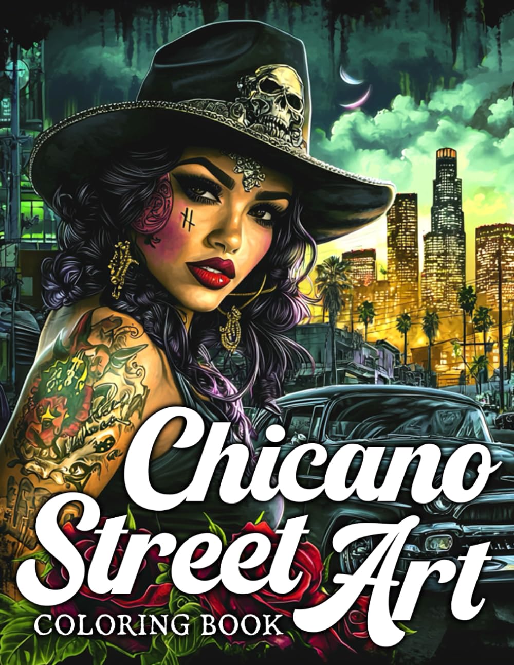 Chicano Street Art Coloring Book: Bold and Nostalgic Coloring Pages Celebrating Heritage, Iconic Style, and Cultural Pride for Creative Expression and Relaxation