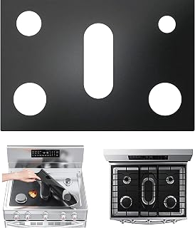 Stove Burner Covers for gas stove top,Gas Stove Protectors for Samsung Gas Stove, Reusable,Non-Stick,Washable,Easy to Clean Stove Protector (1 Pack)