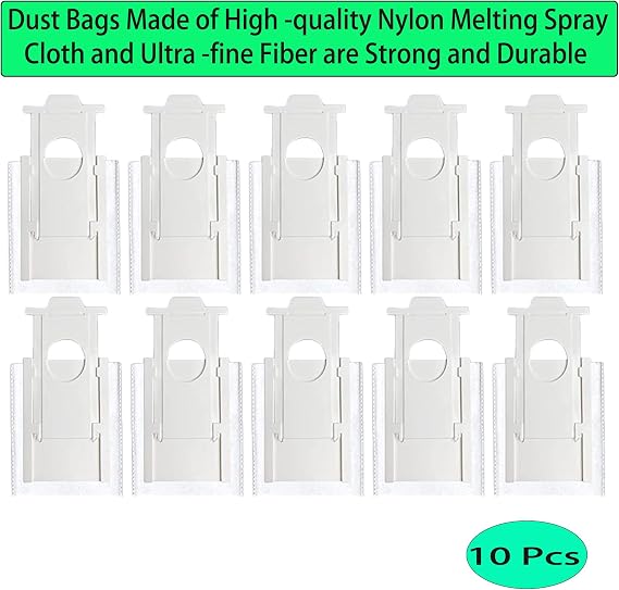 10 Pcs Replacement Dust Bags for SAMSUNG Jet Bot+ / Bot AI+ Vacuum Cleaner