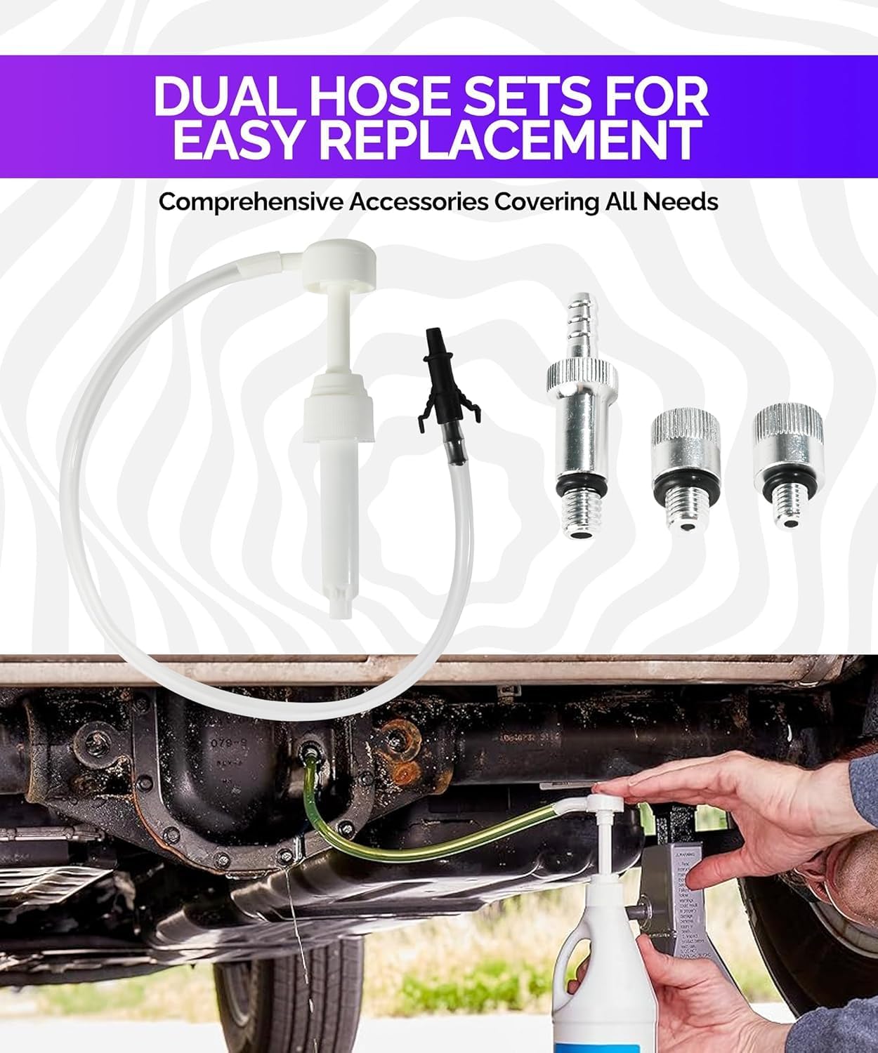 Fluid Pump for Standard Quart Bottles - 8cc per Pump Stroke Lubricant Fluid Transfer Pump,Transmission Fluid Pump Transfer Gear Oil, Transmission and Differential Fluid (28mm)