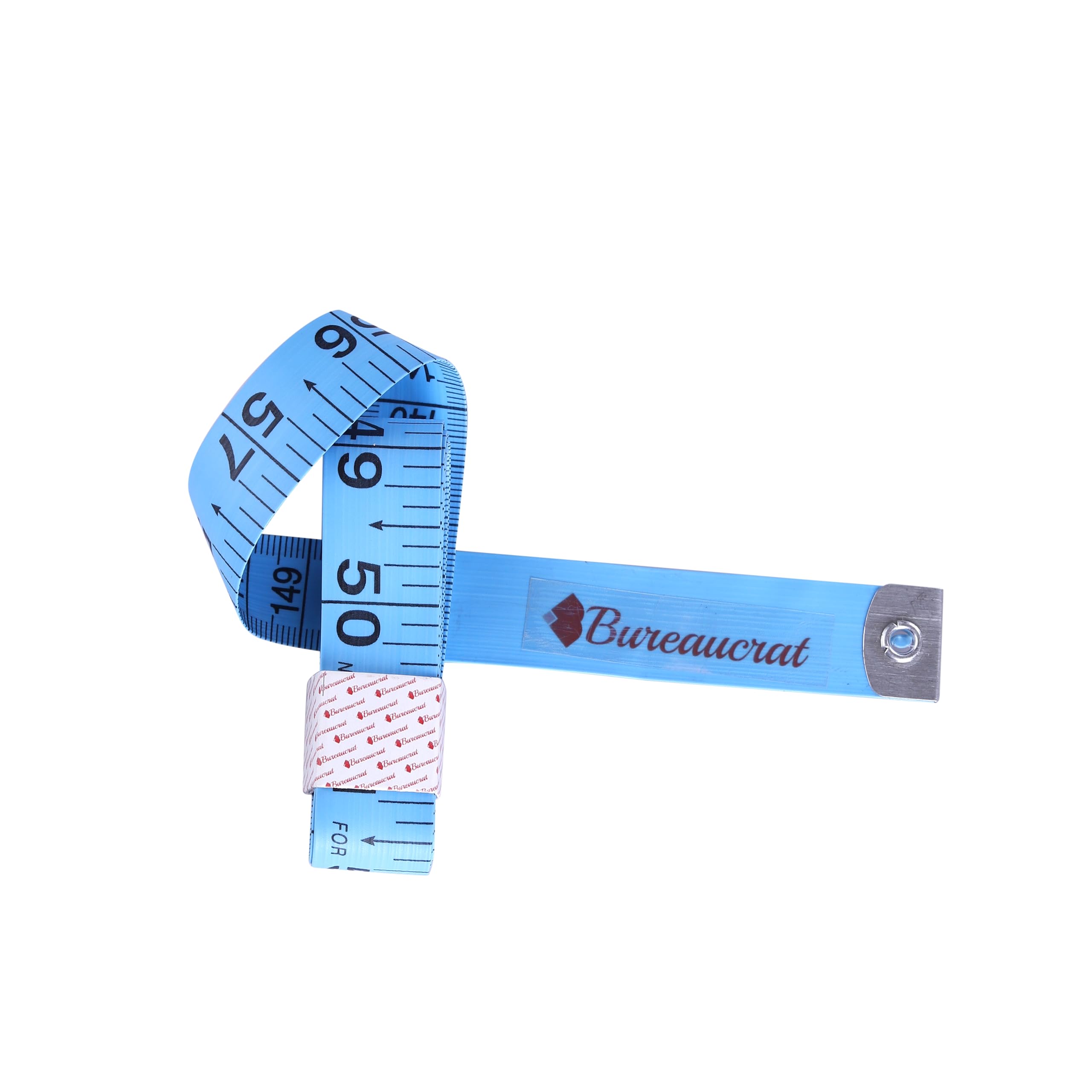 Bureaucrat Body Measuring Tape for Tailoring & Fitness | 150 cm / 60 Inch Dual Scale (cm & inch) | Flexible Fiberglass Cloth Measuring Tape for Sewing, Gym & Home Use(Blue, Pack of 5) 1
