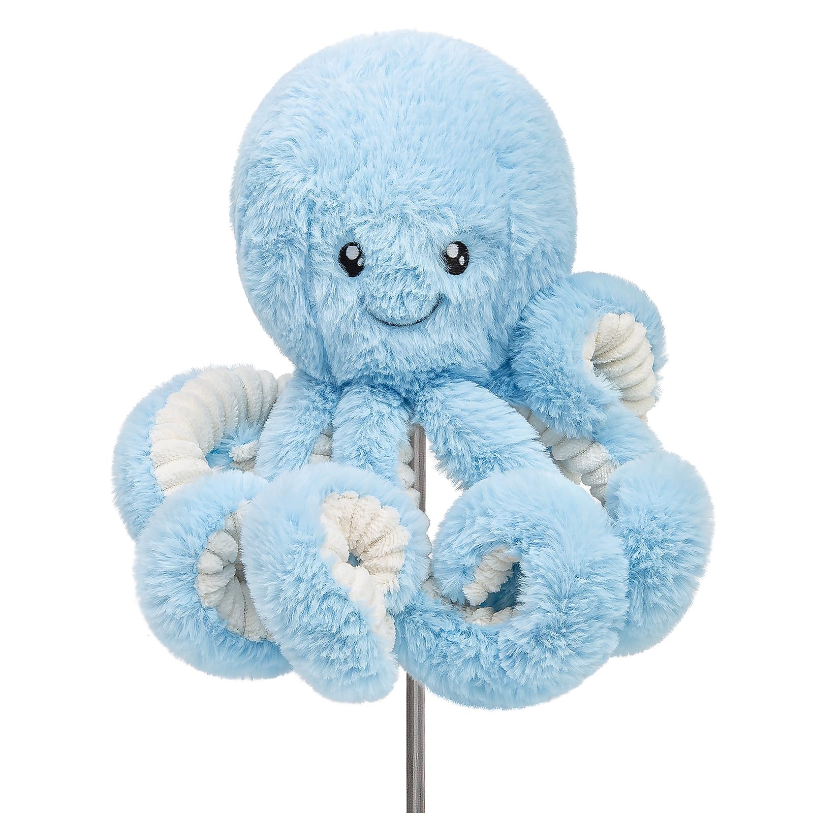 RLOMUTE Blue Octopus Plush Golf Headcover, Cute Animal Golf Club Head Cover for Driver Fairway Wood Hybrid Soft Protector with Elastic Band Novelty Golf Accessory Gift for Golfers Women Men — image 1