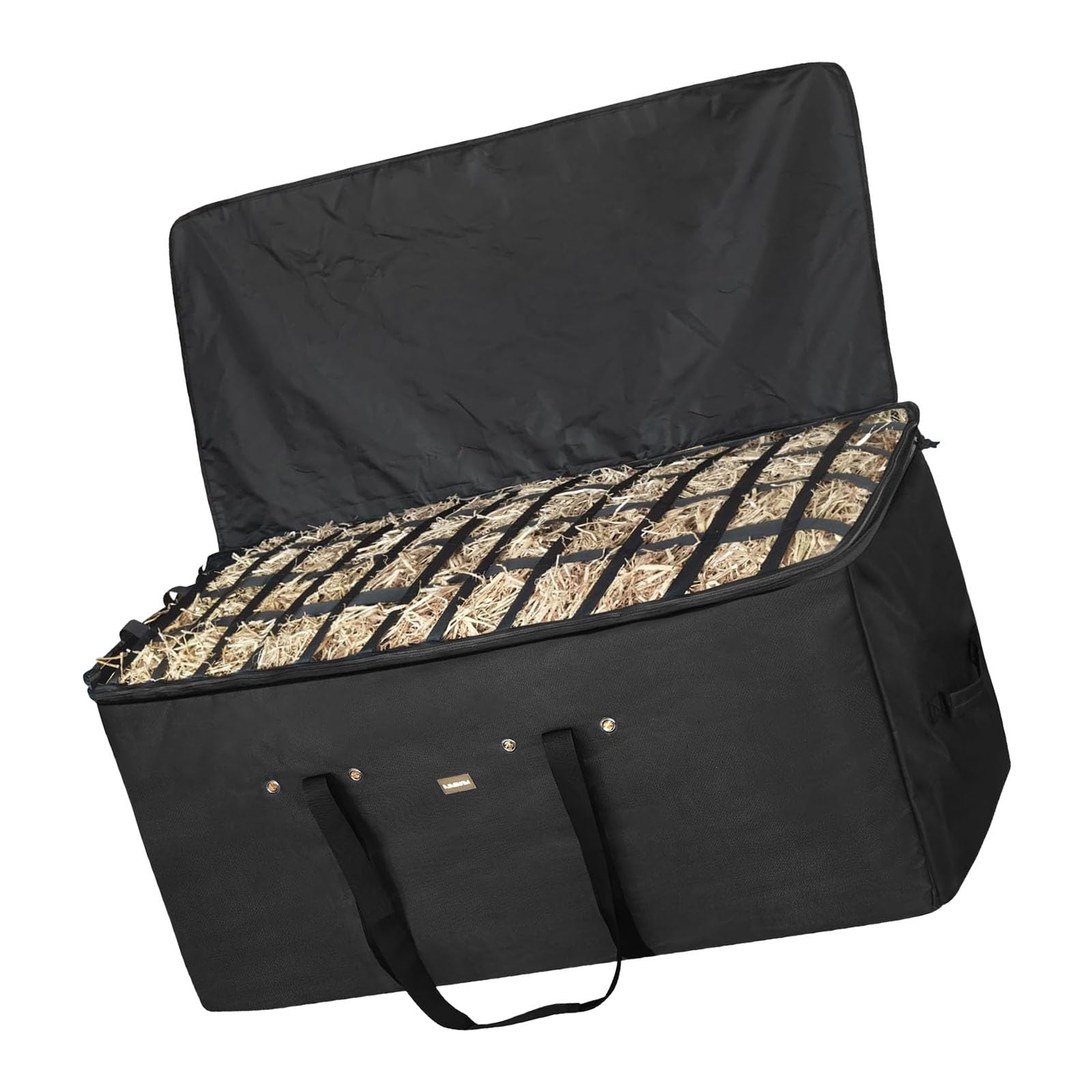Bolsa de heno extragrande para caballos con alimentador lento, diseño de triple costura para un uso duradero, ideal para la alimentación equina y reducir los residuos