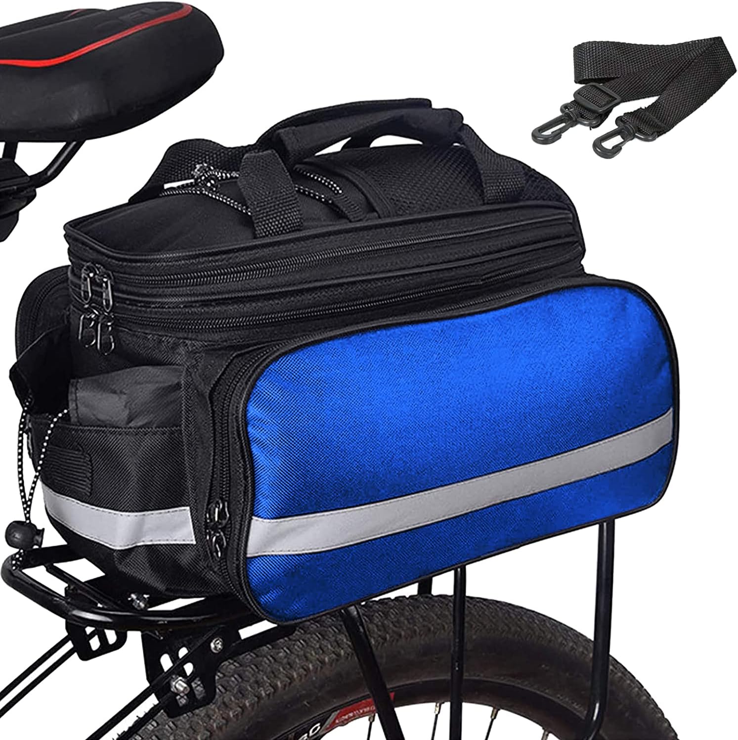Borsa Portabagagli Per Bici - 10-27 Litri, Impermeabile, Riflettente, Per MTB E Viaggi - Foto 9