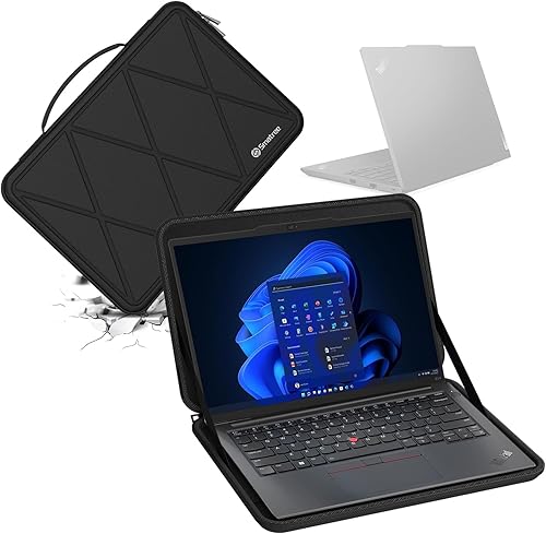 Vista 45 de Funda protectora EVA rígida Smatree compatible con Lenovo Yoga Slim 7 Gen 8 de 14 pulgadas, para Lenovo 14e Chromebook Gen2 de 14 pulgadas, Yoga Pro