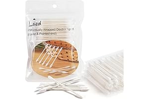 Individually Wrapped Premium 100 Count Natural Cotton Buds