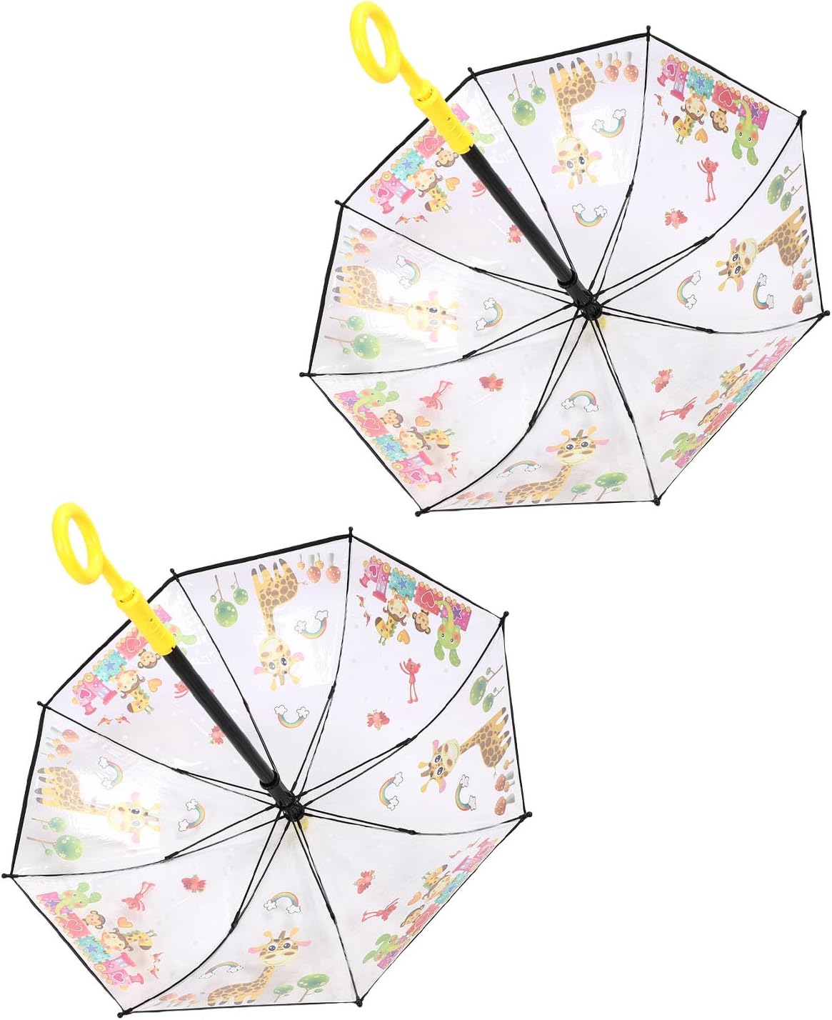 Water Spraying Umbrella, Umbrella Squirt Gun with Long Handle for Entertainment, 2Pcs Summer Pull Out Water Spray Toy for Beach Swimming Pool Parties (Little Deer Pattern)