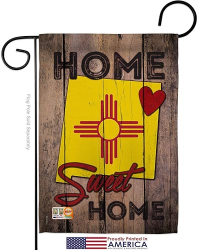 Miniatura 2 de State New Mexico Home Sweet Garden Flags 2pcs Pack Americana States USA American Territories Republic Country Particular Area Small Decorative Gift