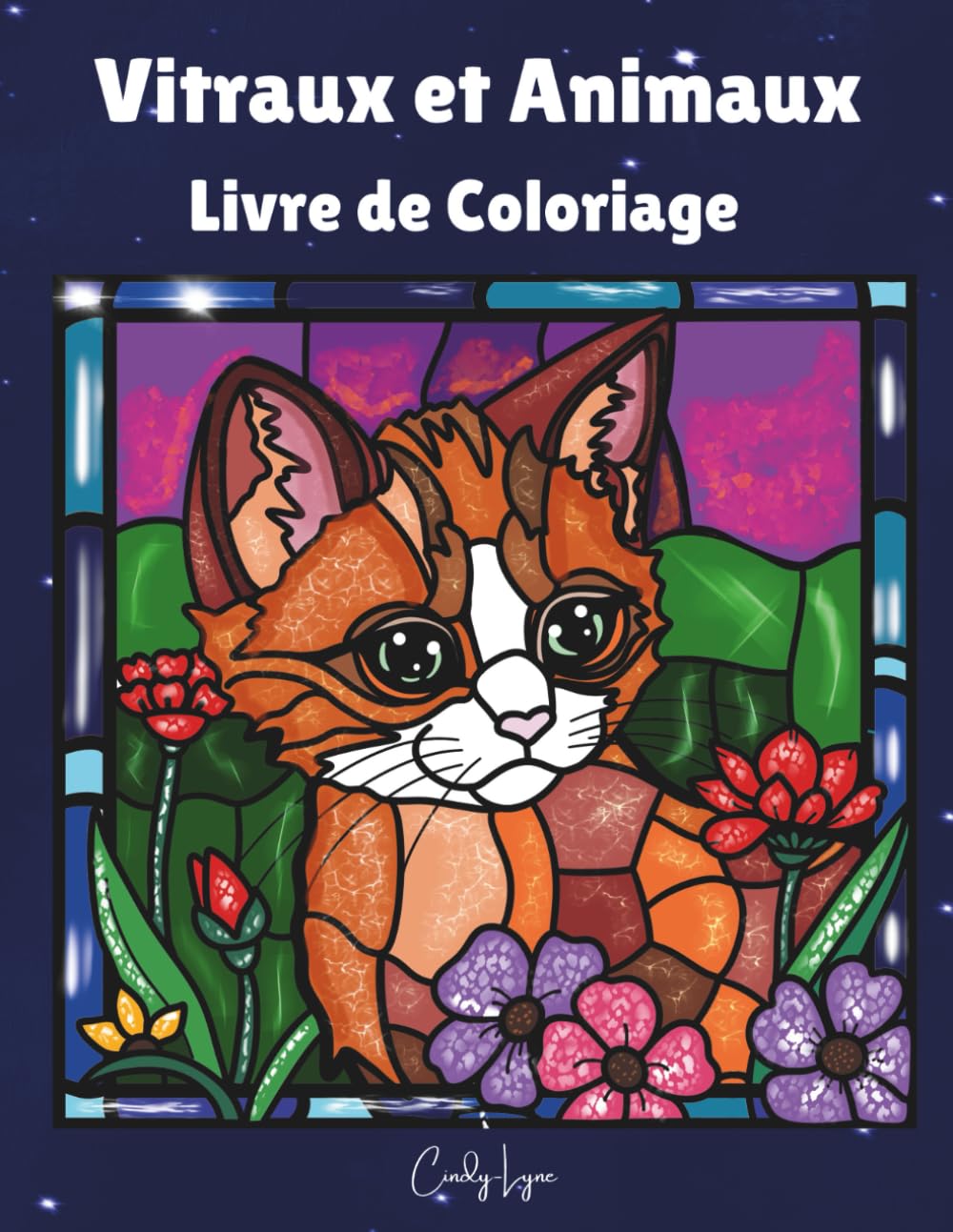 Vitraux et Animaux: Livre de coloriage