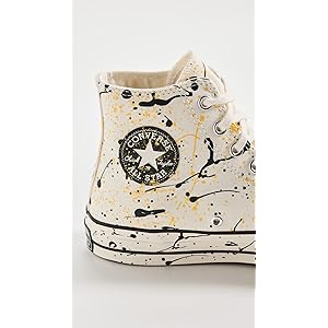 Converse Men's Chuck 70 Hi Paint Splatter Sneakers, Egret