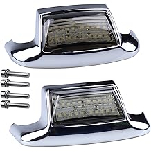 Front Rear Smoked Fender Tip Lights LED Turn Signals Compatible with Harley FLHTPI FLHP Touring Road King FLHR Electra Glide Ultra Classic Heritage Softail FLST FLSTC FLHTC FLHTCU