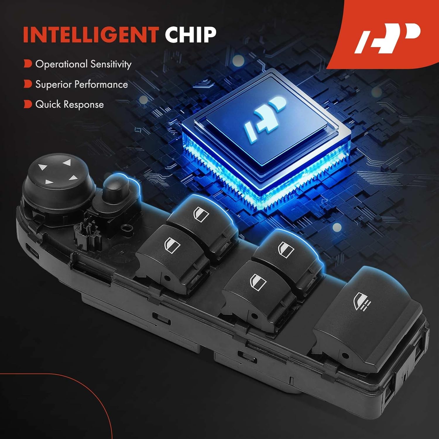 A-Premium Power Window Switch Compatible with BMW Z4 2009-2013, 328i 2007-2013, 335i 2007-2013, 335is 2011-2013, M3 2008-2009/2011-2013