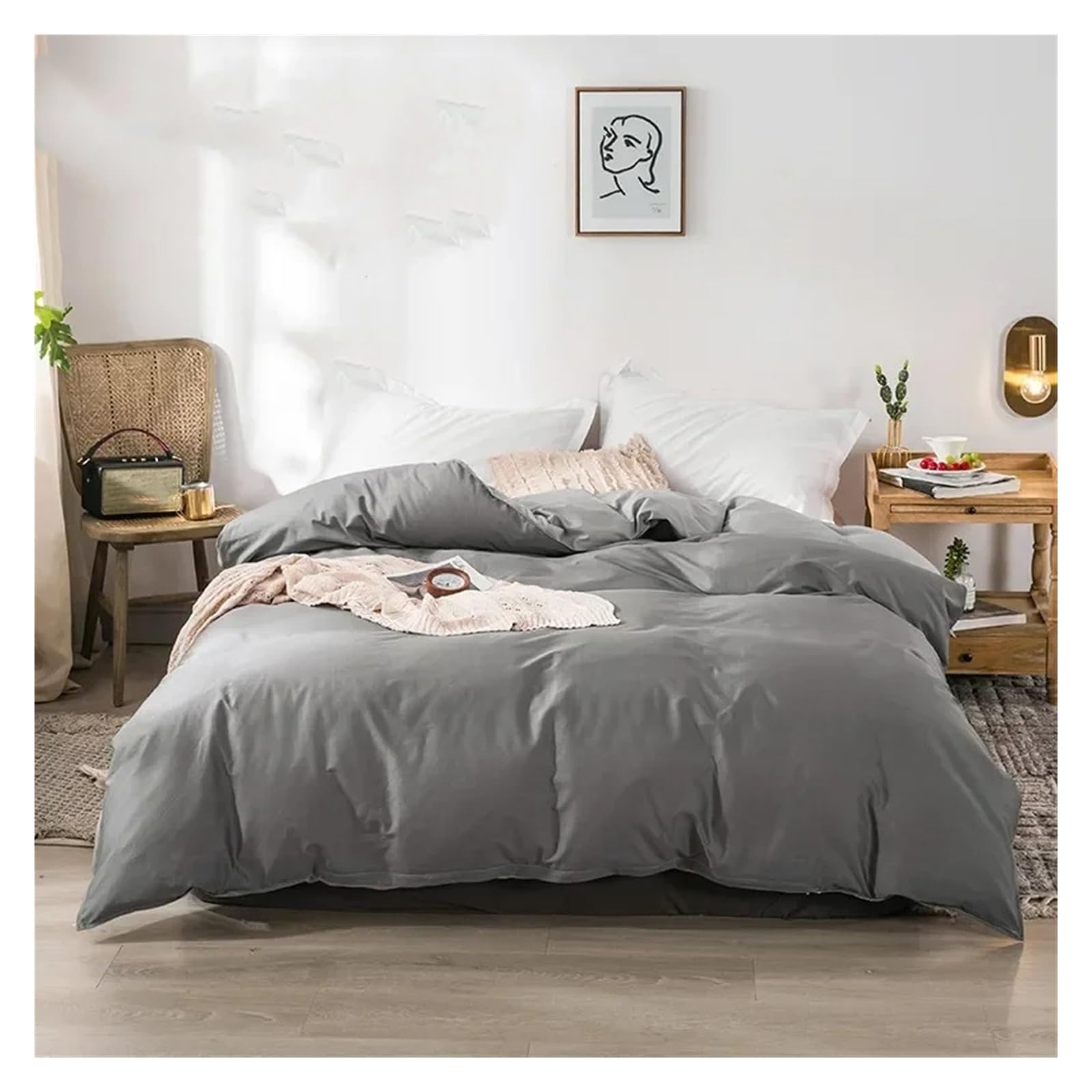 Housse de couette de mode pour lit simple ou double parure de lit chic - 7