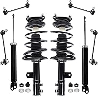 Vista 72 de Detroit Axle - Kit de puntales delanteros para Ford 2000-2004 Focus 2 puntales con muelle helicoidal 2 brazos de control inferiores con rótulas 2001