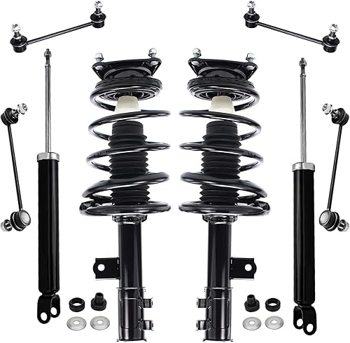 Miniatura 72 de Detroit Axle - Kit de puntales delanteros de 6 piezas para Chevrolet Aveo Aveo5 Pontiac G3 Wave, barra estabilizadora, varillas de acoplamiento