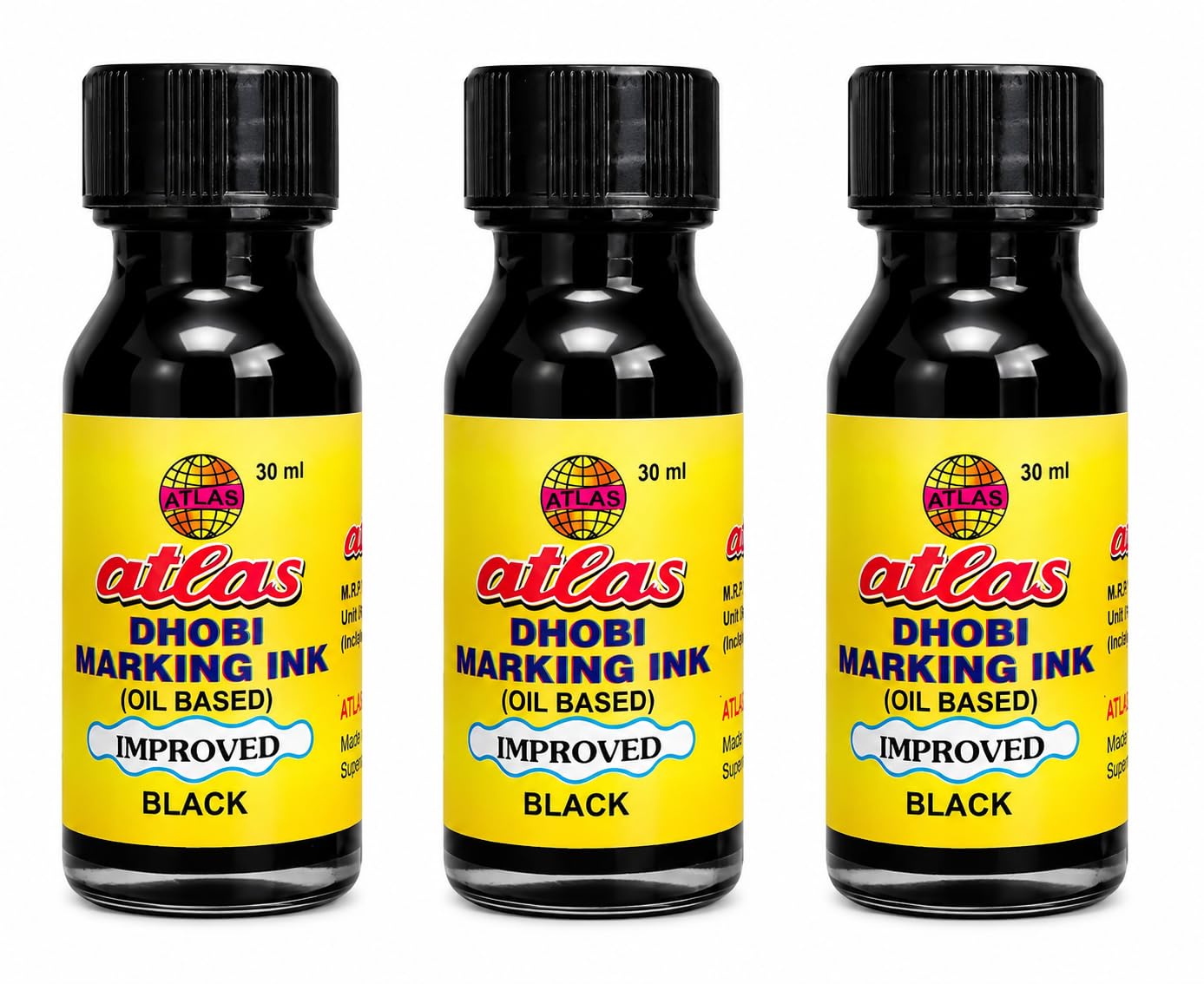 Atlas Colours Laundry Marking Ink,Set of 3(20 ML Each) Laundry Marking Ink-image-32