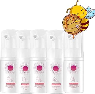 EELHOE Beeswax Hair Removal Mousse, Smoothsweep Beeswax Hair Removal Mousse, Beeswax Hair Removal Mousse, Mousse Hair Removal Spray, Gentle Beeswax Hair Removal Mousse (5 PCS)