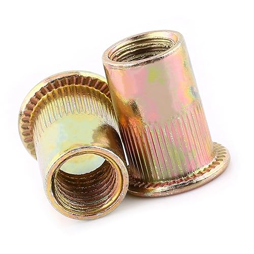 Miniatura 2 de Tuerca de remache de acero al carbono M3-M10, inserto de tuerca roscada de acero inoxidable para tubos de láminas de metal y otras industrias de