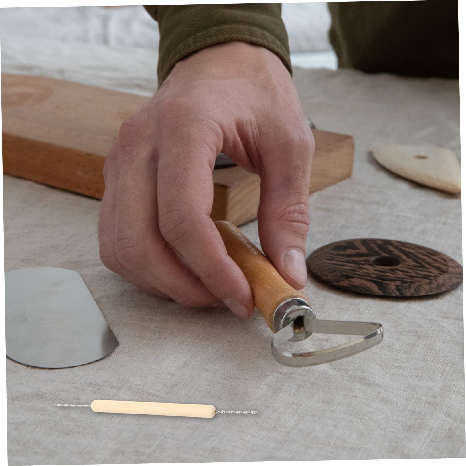 STOBOK 4sets Strumenti Professionali per Incisione Argilla Utensili per Modellare e Scolpire Perfetti per Progetti di Ceramica e Artigianato