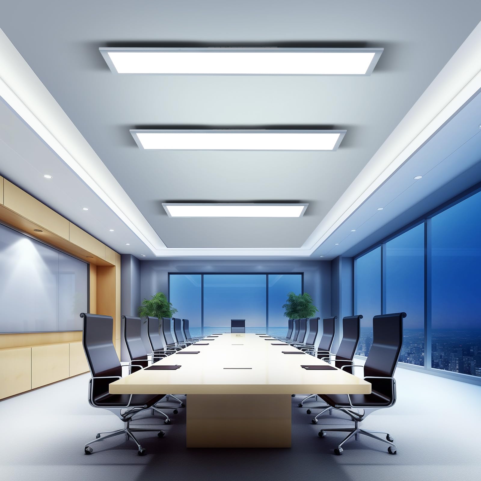 OTREN LED Deckenleuchte Panel Dimmbar 120x30cm, 40W Rechteck Deckenpanel mit Fernbedienung, 2800K-6000K LED Panel Ultra Flach für Wohnzimmer Küche Schlafzimmer Flur Büro