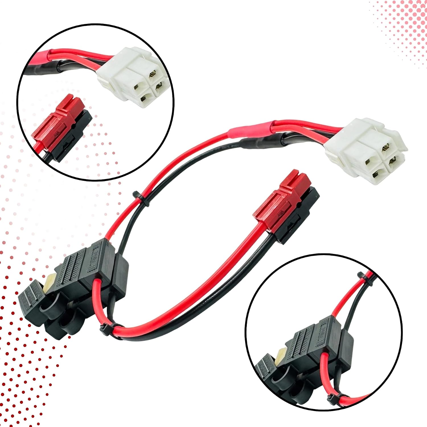 PP30 to 4-Pin HF Connector Cable, 25A ATO/ATC Fused, 12AWG