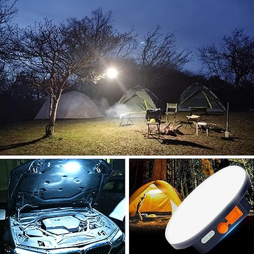 Miniatura 10 de IODOO - Linterna UV para campamento 10000 mAh 48 LED UV reflector 3000 lm luz blanca detector de orina de mascotas para orina de perrogato manchas