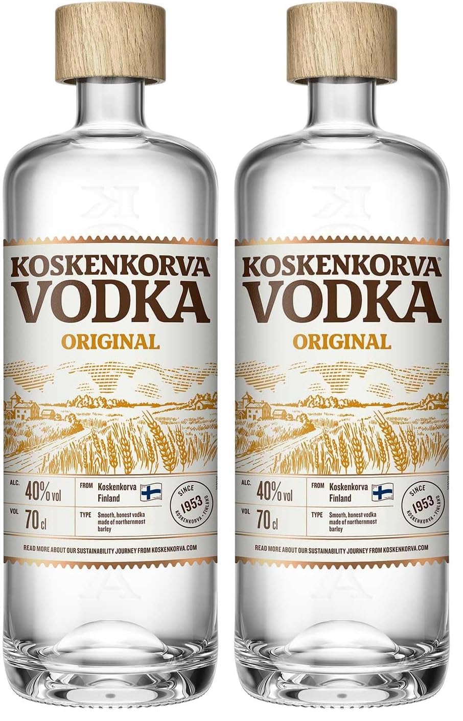 Koskenkorva Vodka (1 x 0.7 l) (Packung mit 2)