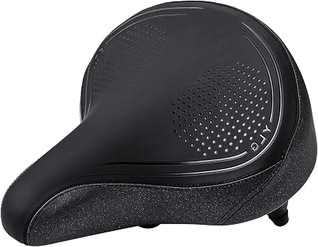 YLG Oversized Comfort Bike Seat for Casual Bike Rider | Large Bicycle Saddle, Firm Cushioning, For Women Men, For Adult/MTB/Schwinn/Beach Bike