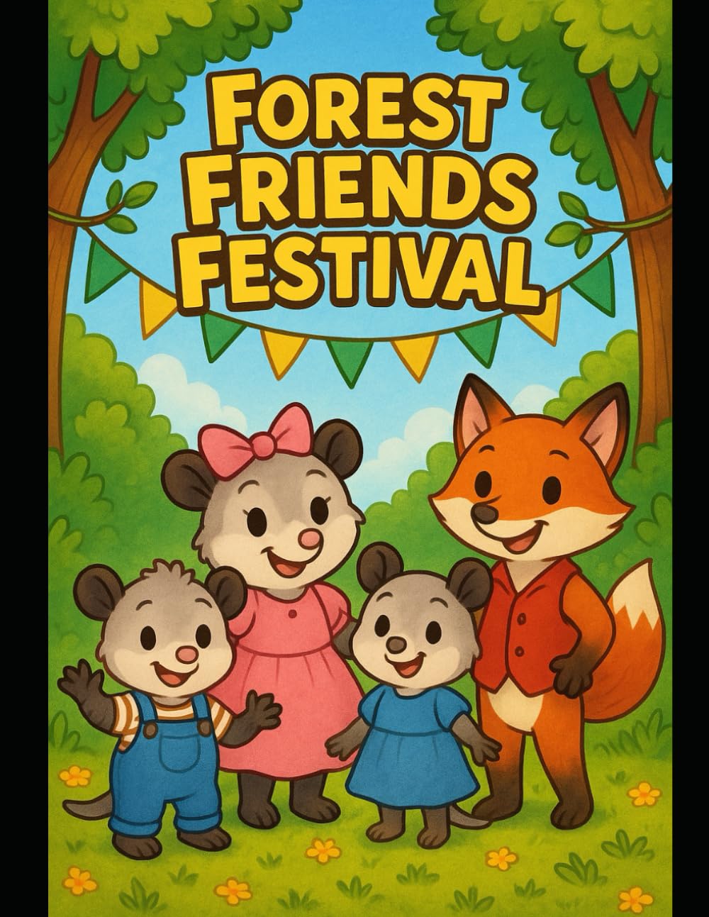 Forest Friends Festival (Whispering Woods Coloring)